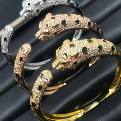 [Glimmer]PANTHERE BIG BRACELET DIAMONDS