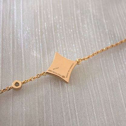 [Glimmer]COLOR STAR PINK GOLD DIAMOND BRACELET