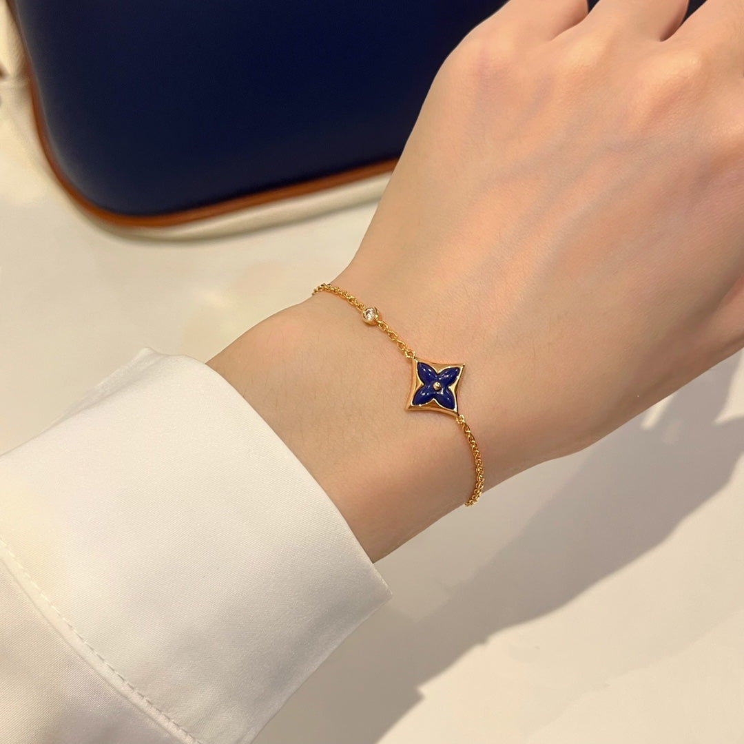 [Glimmer]COLOR STAR PINK GOLD DIAMOND BRACELET
