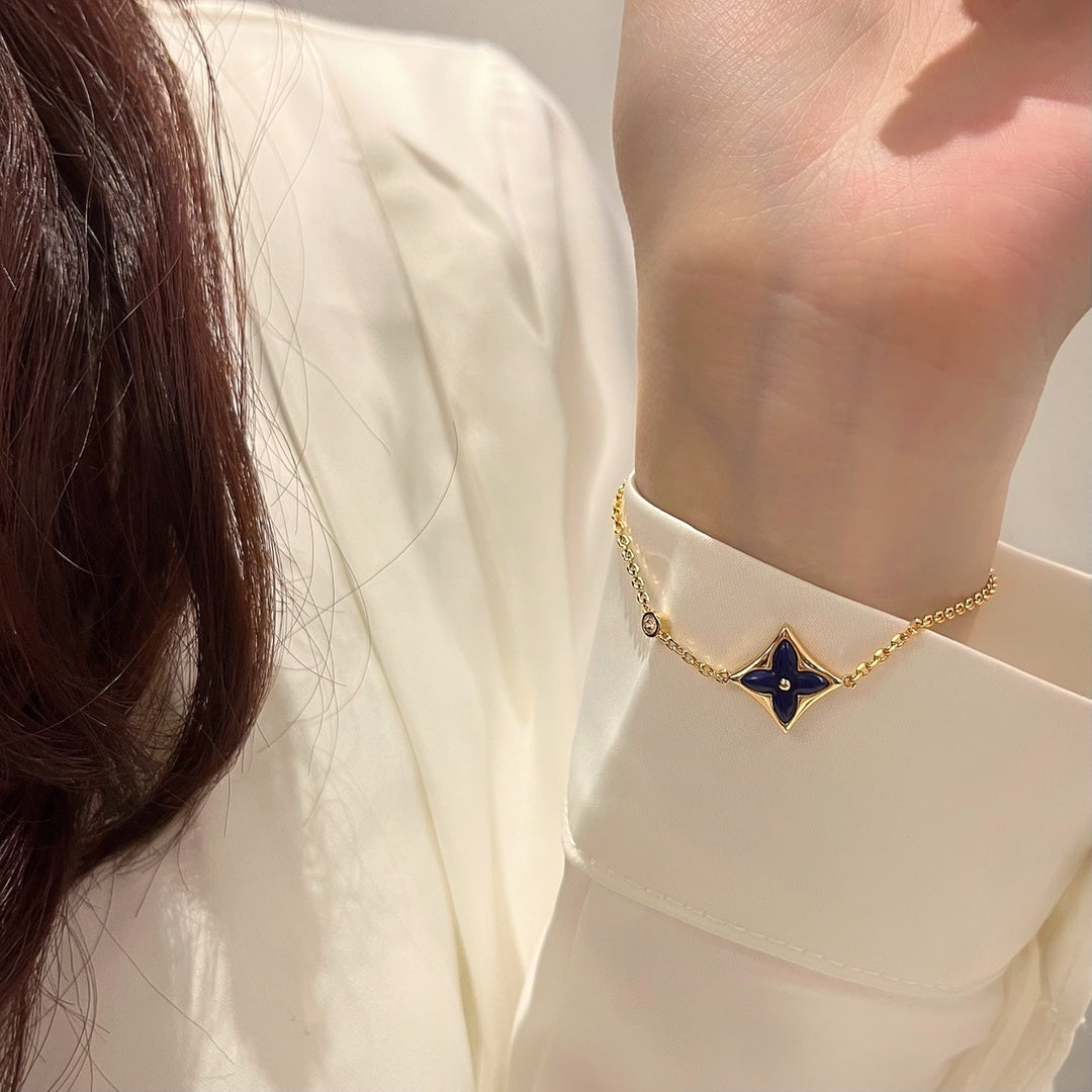 [Glimmer]COLOR STAR PINK GOLD DIAMOND BRACELET