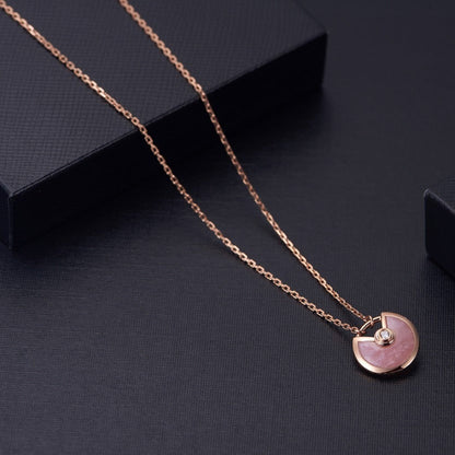 [Glimmer]AMULETTE Glimmer GOLD PINK MOP NECKLACE