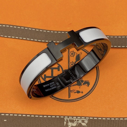 [Glimmer]H BRACELET 12MM BLACK WHITE CERAMIC