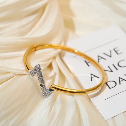 [Glimmer]VOLTE UPSITE DOWN GOLD DIAMOND BRACELET