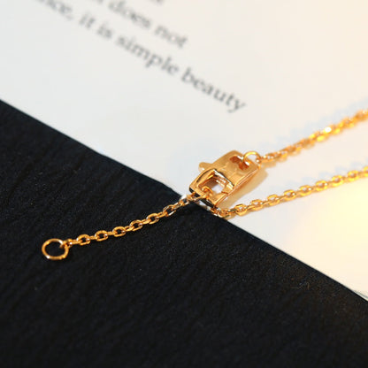 [Glimmer]STAR AND SUN DIAMOND PINK GOLD NECKLACE