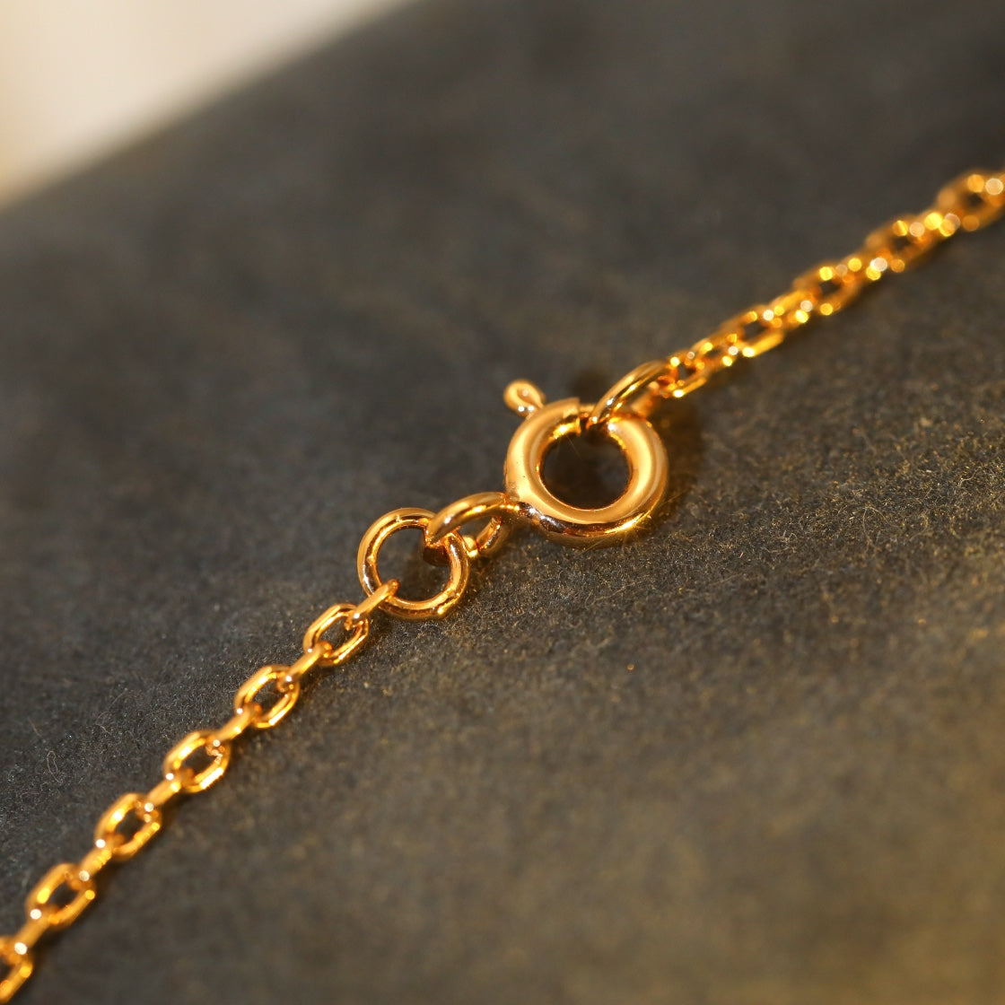 [Glimmer]SUN PEDANT PINK GOLD 1 DIAMOND NECKLACE