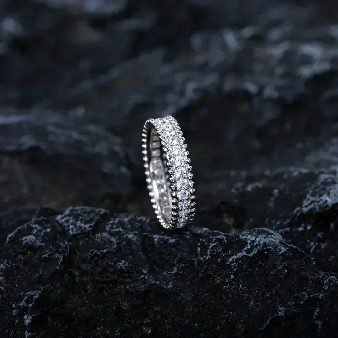 [Glimmer]PERLEE DIAMOND SILVER RING