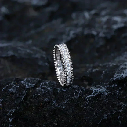 [Glimmer]PERLEE DIAMOND SILVER RING