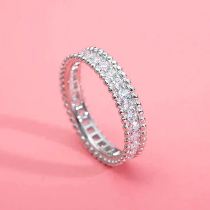 [Glimmer]PERLEE DIAMOND SILVER RING