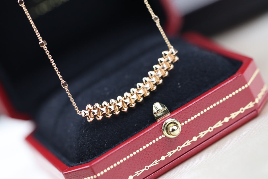 [Glimmer]CLASH PINK GOLD NECKLACE