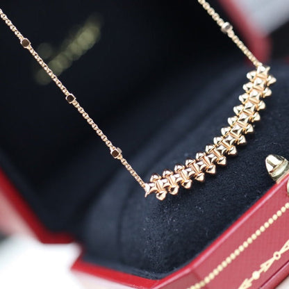 [Glimmer]CLASH PINK GOLD NECKLACE