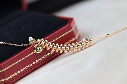 [Glimmer]CLASH PINK GOLD NECKLACE