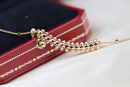[Glimmer]CLASH PINK GOLD NECKLACE