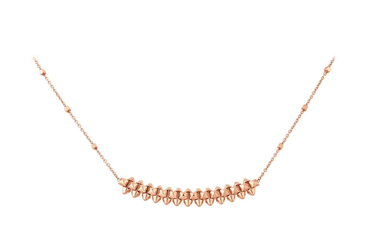 [Glimmer]CLASH PINK GOLD NECKLACE