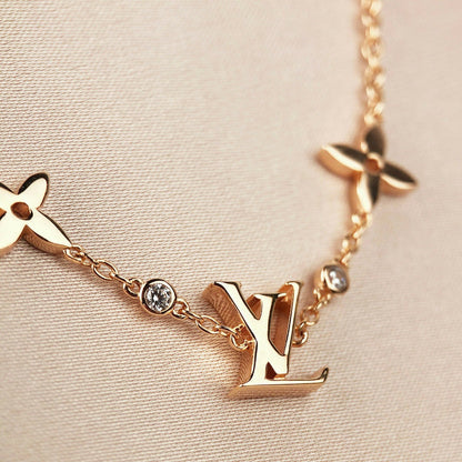 [Glimmer]STAR AND SUN 7 MOTIFS GOLD BRACELET