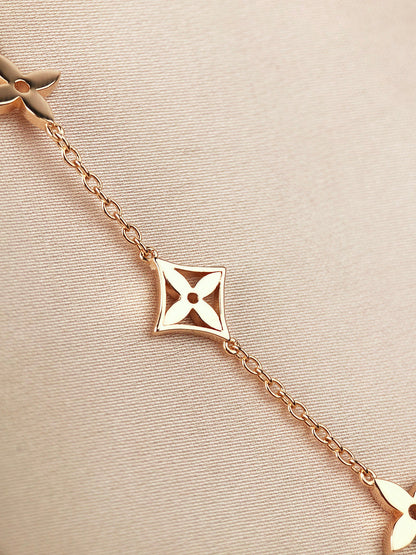 [Glimmer]STAR AND SUN 7 MOTIFS GOLD BRACELET