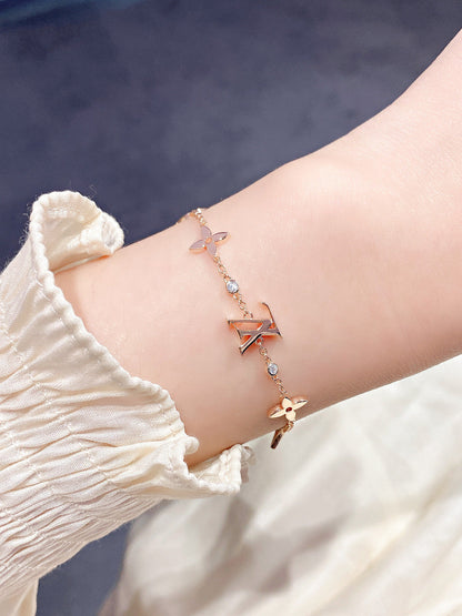 [Glimmer]STAR AND SUN 7 MOTIFS GOLD BRACELET