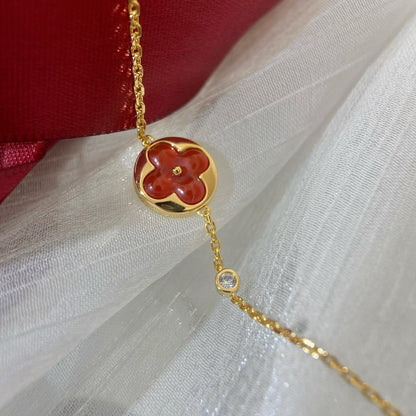 [Glimmer]SUN PEDANT CARNELIAN BRACELET