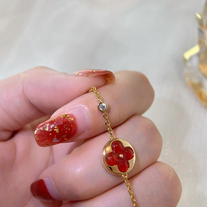 [Glimmer]SUN PEDANT CARNELIAN BRACELET