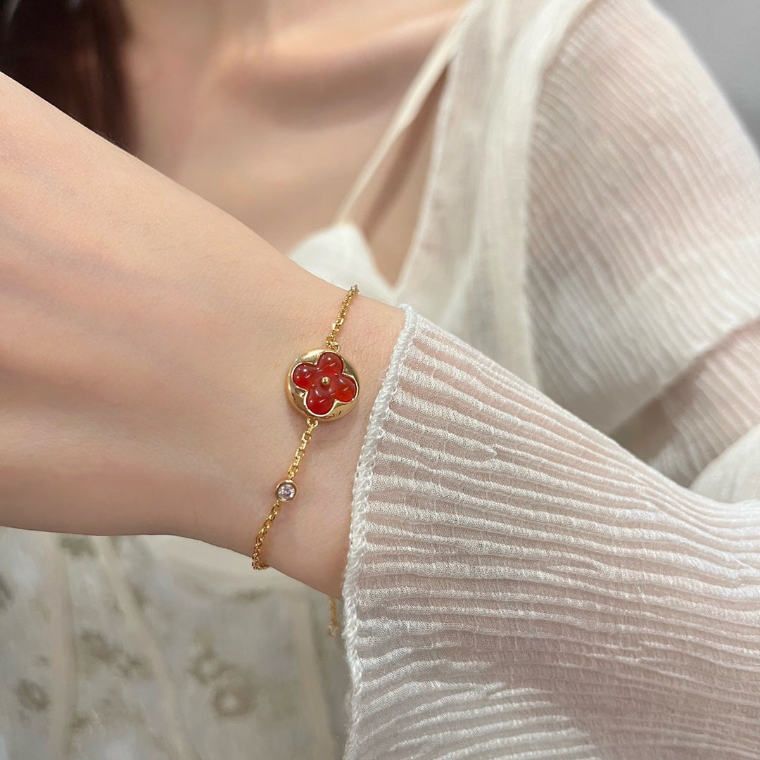 [Glimmer]SUN PEDANT CARNELIAN BRACELET