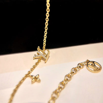 [Glimmer]LOGO STAR MOTIF GOLD BRACELET