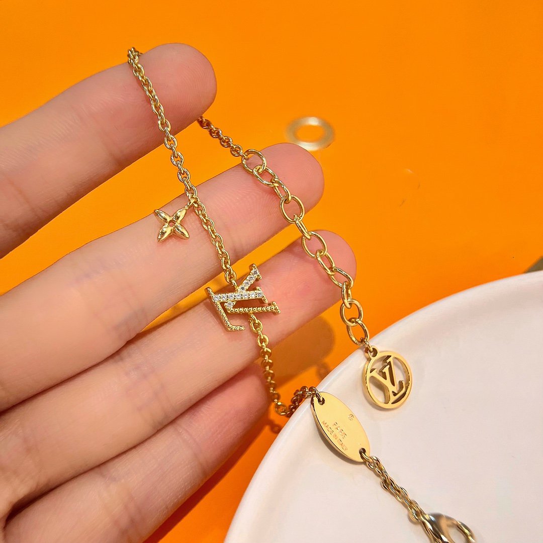 [Glimmer]LOGO STAR MOTIF GOLD BRACELET