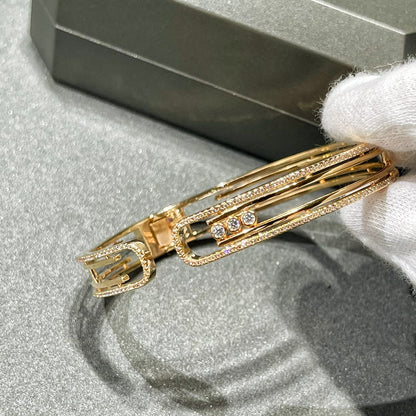 [Glimmer]MOVE 10TH PAVED DIAMOND BRACELET