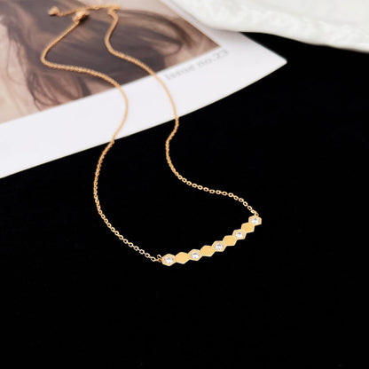 [Glimmer]BEE MY LOVE DIAMOND NECKLACE