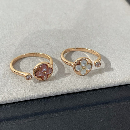 [Glimmer]SUN 1 DIAMOND PINK MOP RING