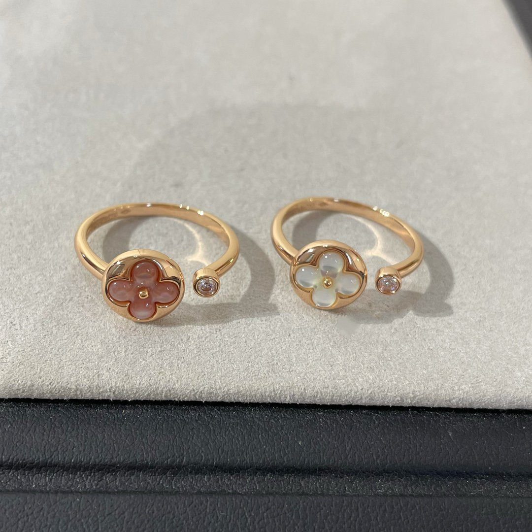 [Glimmer]SUN 1 DIAMOND PINK MOP RING