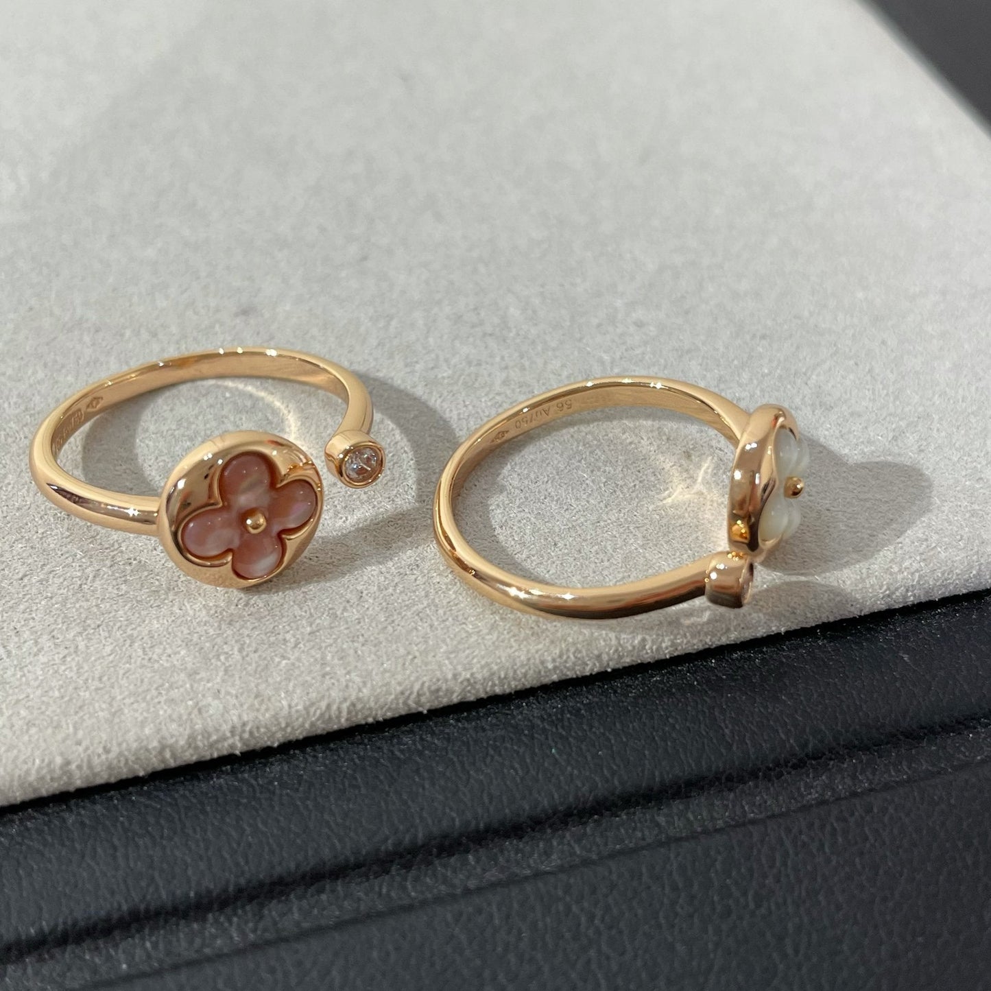 [Glimmer]SUN 1 DIAMOND PINK MOP RING