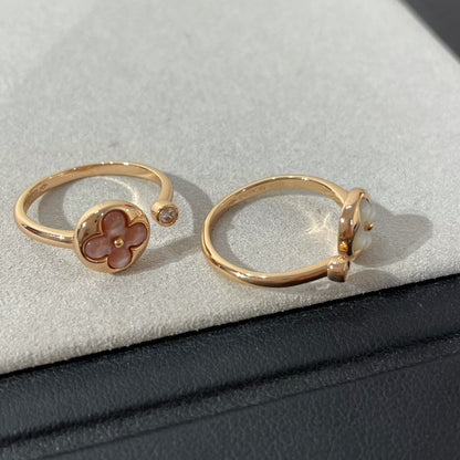 [Glimmer]SUN 1 DIAMOND PINK MOP RING