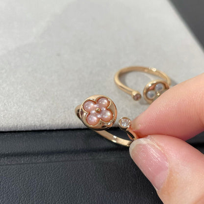 [Glimmer]SUN 1 DIAMOND PINK MOP RING