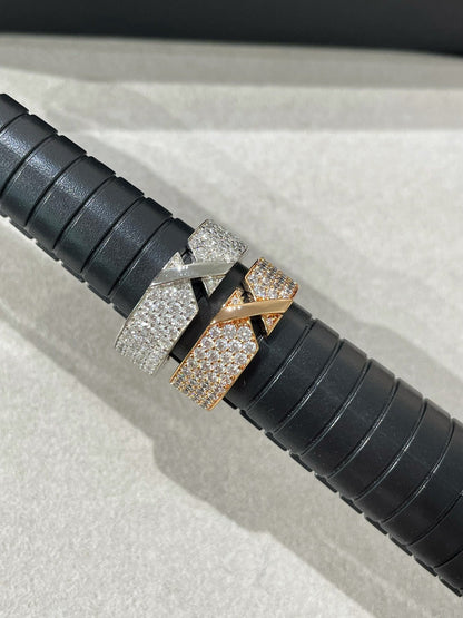 [Glimmer]LIENS EVIDENCE  DIAMOND PAVED RING