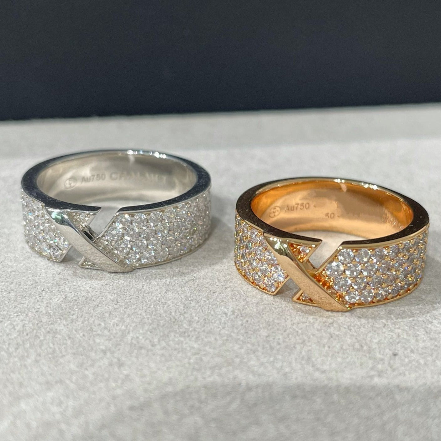 [Glimmer]LIENS EVIDENCE  DIAMOND PAVED RING