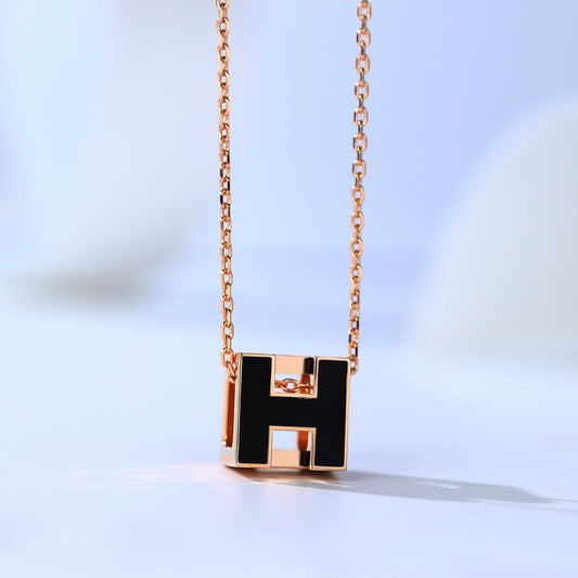 [Glimmer]H CAGE PINK GOLD NECKLACE