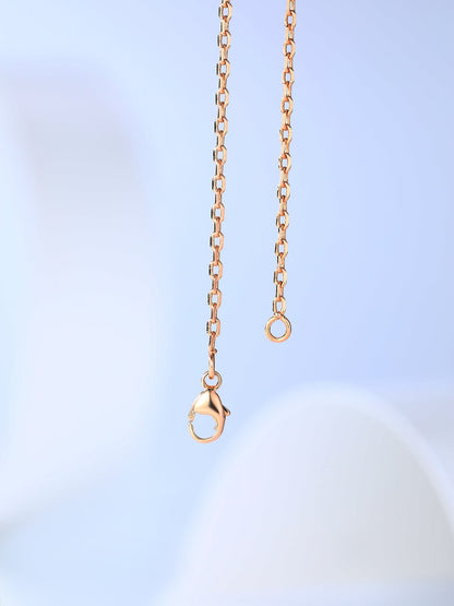 [Glimmer]H CAGE PINK GOLD NECKLACE