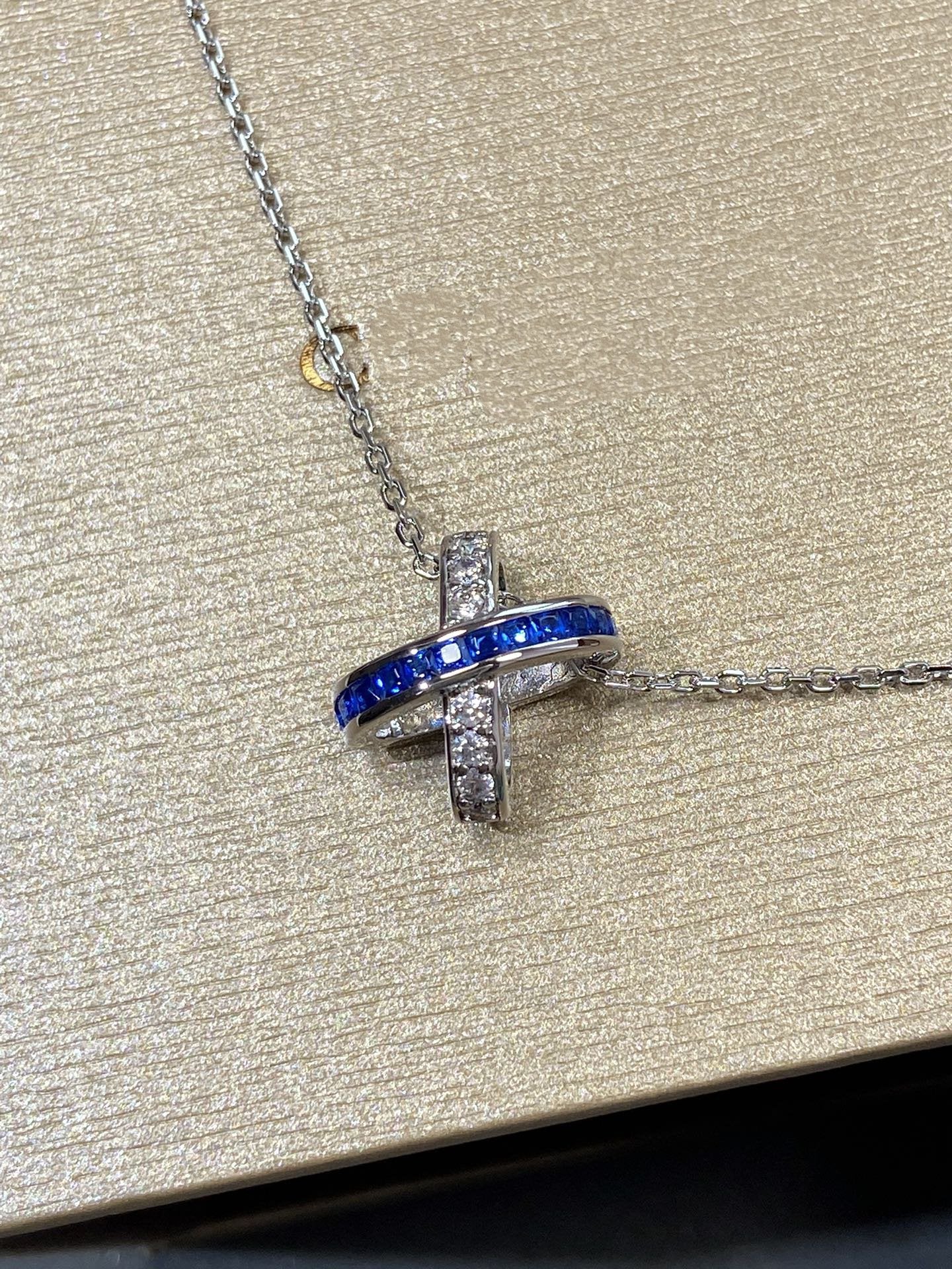 [Glimmer]LIENS DIAMOND SILVER NECKLACE