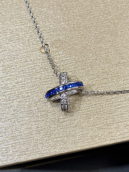 [Glimmer]LIENS DIAMOND SILVER NECKLACE