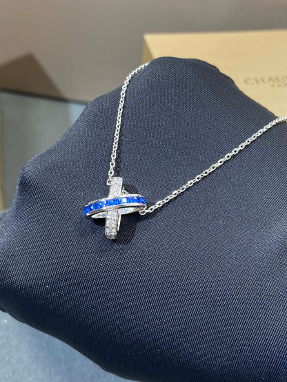 [Glimmer]LIENS DIAMOND SILVER NECKLACE