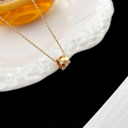 [Glimmer]BEE MINI PEDANT DIAMOND NECKLACE