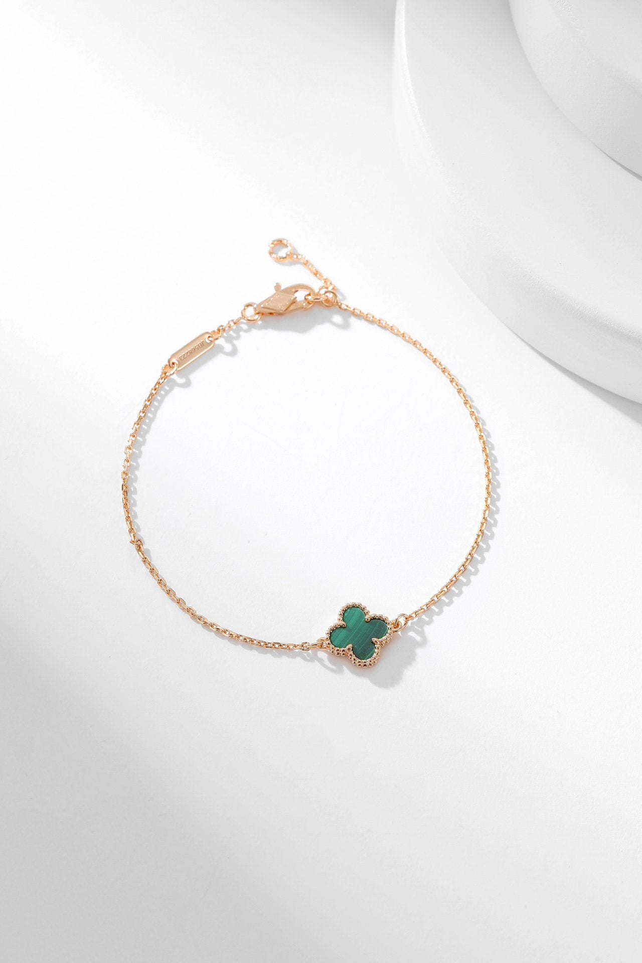 [Glimmer]CLOVER BRACELET MALACHITE 1 MOTIF