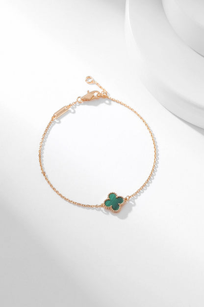 [Glimmer]CLOVER BRACELET MALACHITE 1 MOTIF