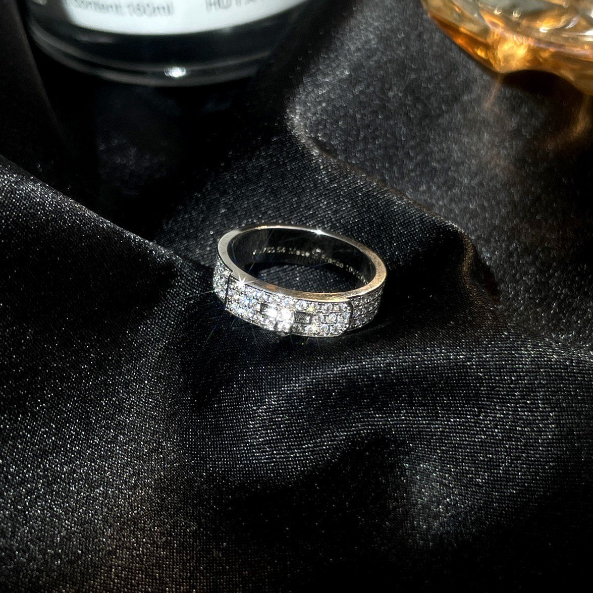 [Glimmer]KELLY SILVER DIAMOND RING