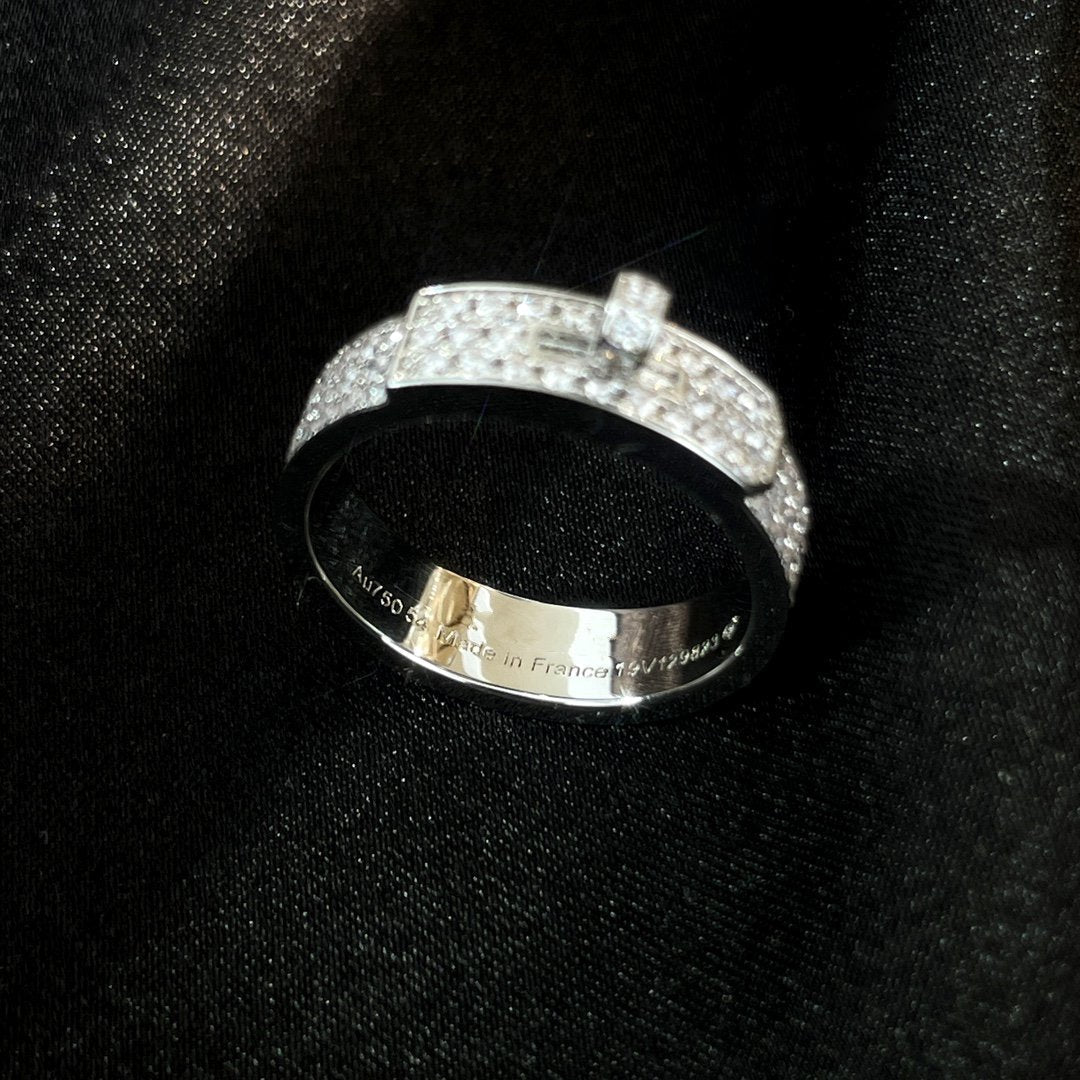 [Glimmer]KELLY SILVER DIAMOND RING