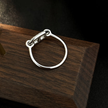 [Glimmer]RONDE SMALL SILVER DIAMOND RING