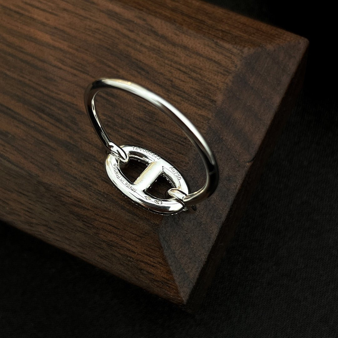 [Glimmer]RONDE SMALL SILVER DIAMOND RING