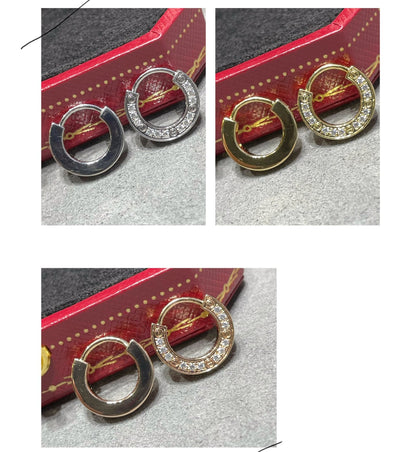 [Glimmer]LOVE DIAMOND EARRINGS