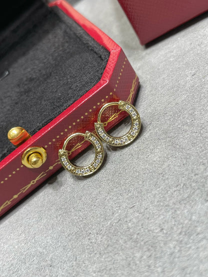 [Glimmer]LOVE DIAMOND EARRINGS