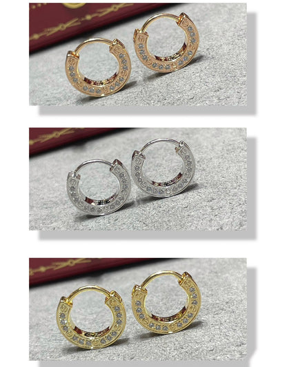 [Glimmer]LOVE DIAMOND EARRINGS