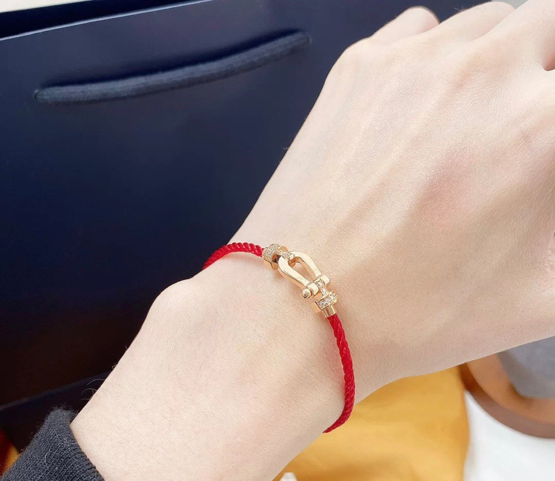 [Glimmer]FORCE 10 HALF DIAMOND PINK GOLD RED CORDERI LARGE AND MEDIUM MODEL